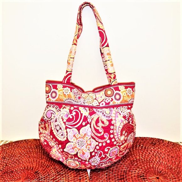 Vera Bradley Handbags - VERA BRADLEY Raspberry Fizz 'Morgan' Shoulder Bag